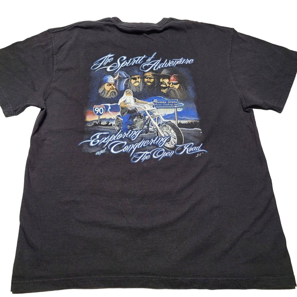 Vintage Sturgis Spirit Of Adventure Biker Pocket T-Shirt Men's Large 90's Jensen